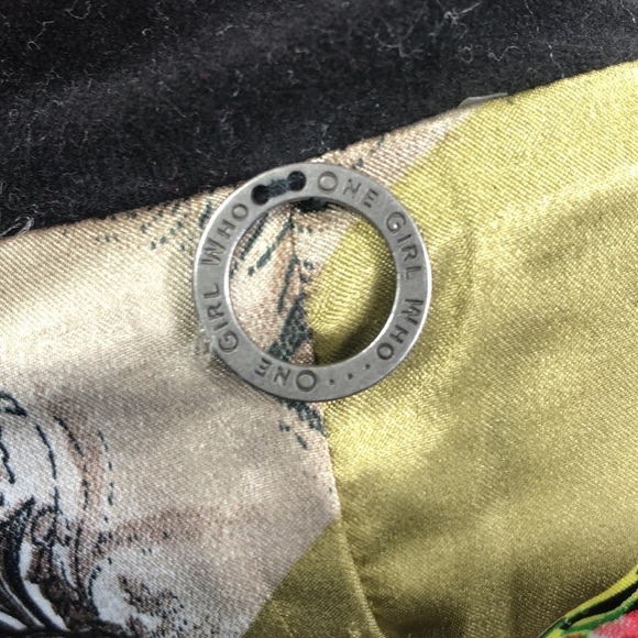 One Girl Who Velvet Black Moto Jacket - Picture 7 of 9